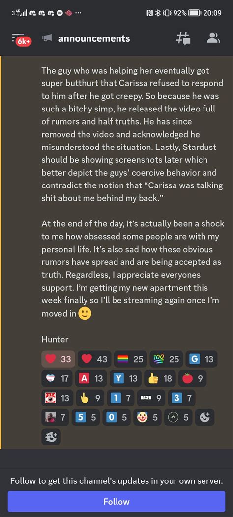 carissa avallone only fans|Hunter Avallone posts an update on his Discord : r/Destiny